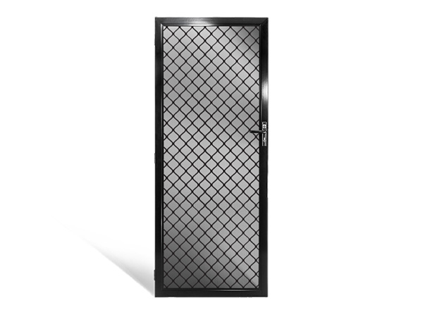 Diamond hinged security door