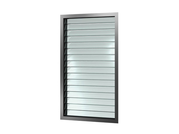 Diamond louvre window screen